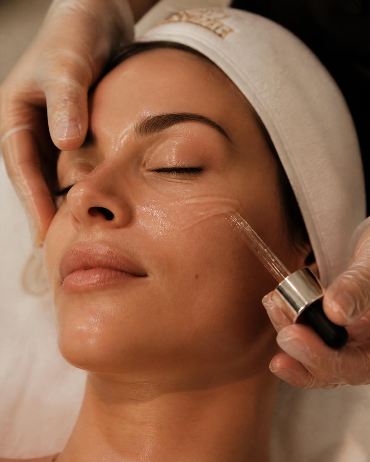 Custom facial with serum application at The Laser Lounge Spa Naples